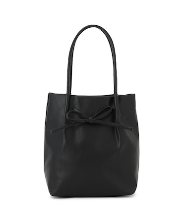 洗えるバッグ リボンディティールトートバッグ/イージーケア