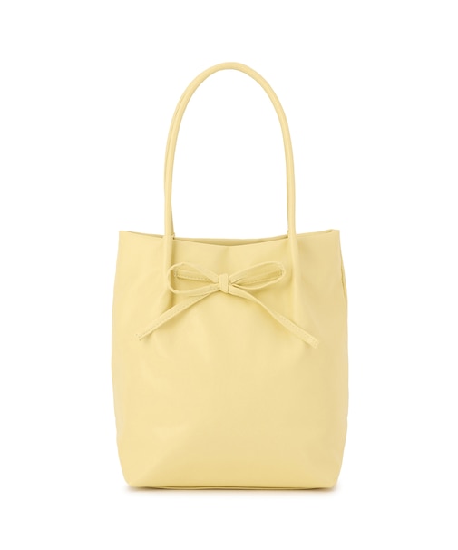 洗えるバッグ リボンディティールトートバッグ/イージーケア