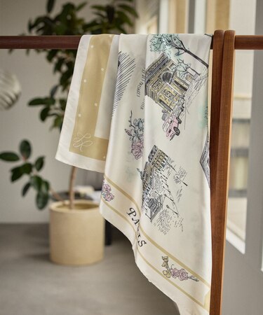 シティーパターンスカーフ 90cm