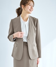 360°ウルトラストレッチ ノーカラージャケット/UVカット・花粉ガード・セットアップ対応