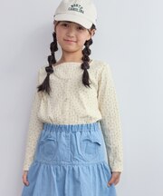 【KIDS/キッズ】プチフラワーレイヤード風プルオーバー