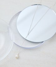 淡水パールトップショートY字ネックレス