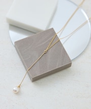 淡水パールトップショートY字ネックレス