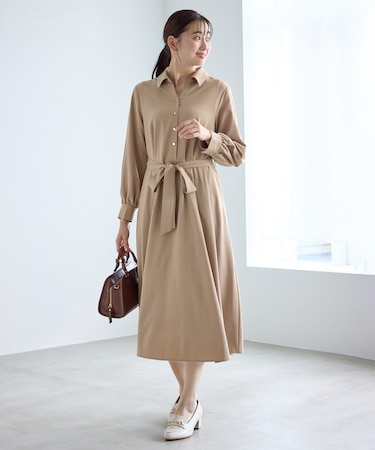 リボンシャツワンピース