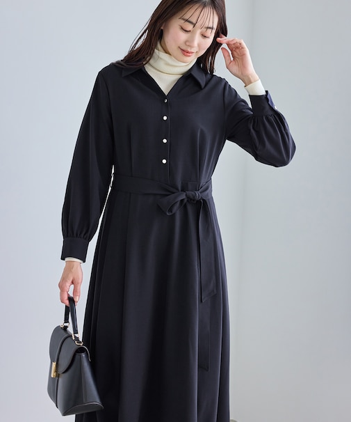 リボンシャツワンピース