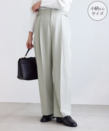 【低身長・小柄さんサイズ】クリアツイルワイドパンツ/入卒式・セレモニー・セットアップ対応