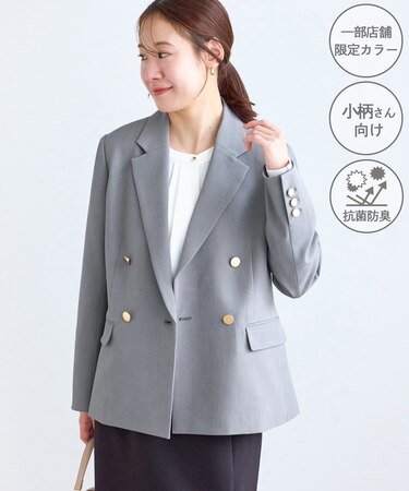 【低身長・小柄さんサイズ】クリアツイル金ボタンジャケット/セレモニー・セットアップ対応