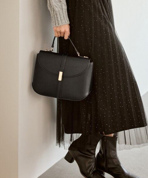 センターベルトワイドトップハンドル＆ショルダーバッグ