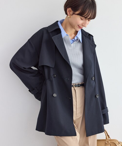 ミドル丈トレンチコート/撥水・花粉ガード｜ロペピクニックの通販