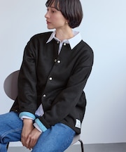 【DISCUS ATHLETIC/ディスカスアスレチック】裏シャギーボンディングノーカラージャケット