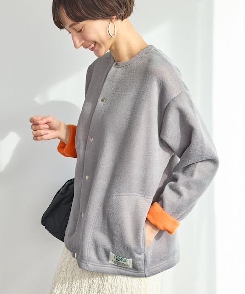 【DISCUS ATHLETIC/ディスカスアスレチック】裏シャギーボンディングノーカラージャケット