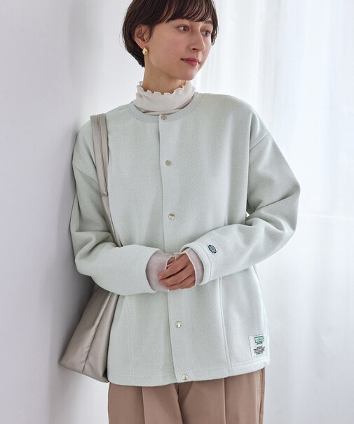 【DISCUS ATHLETIC/ディスカスアスレチック】裏シャギーボンディングノーカラージャケット