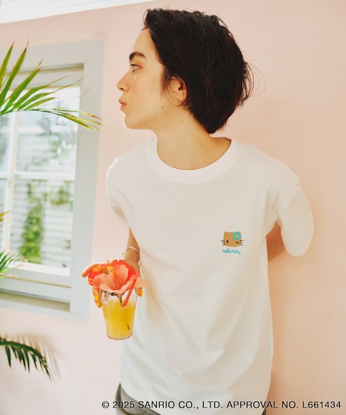 【ROPE' PICNIC×ハローキティ コラボ】日焼けハローキティ アソートTシャツ