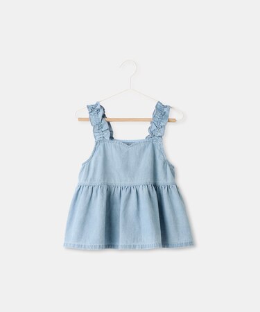 【KIDS/キッズ】ハートカットデニムビスチェ