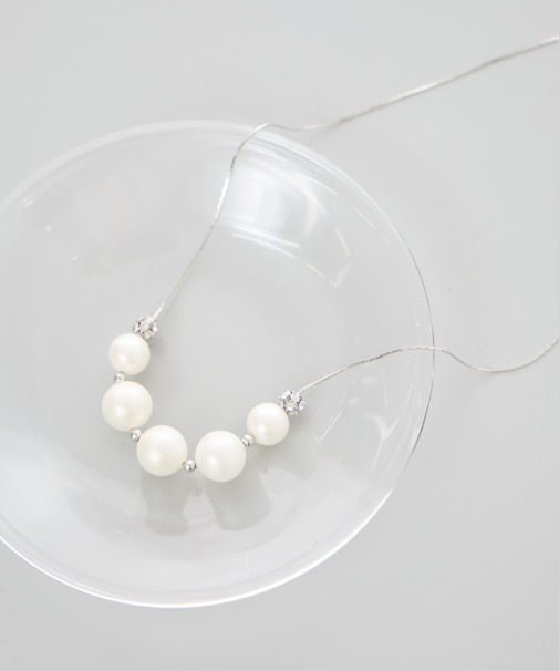 ロンデル×パールネックレス