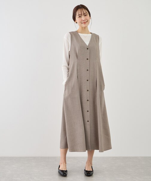 ウエストタックジャンパースカート