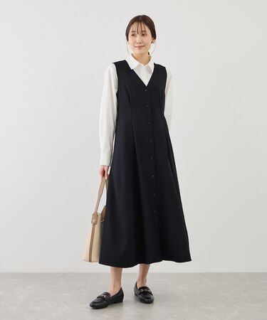 ウエストタックジャンパースカート