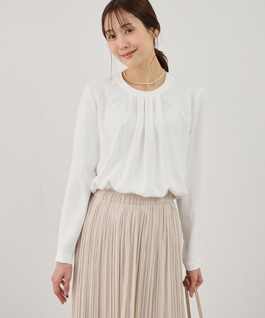 【WEB限定サイズ】配色アソートフロントタックブラウス