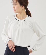 【WEB限定サイズ】配色アソートフロントタックブラウス