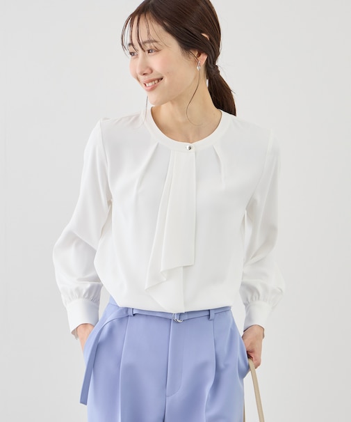 【WEB限定サイズ】配色アソートボウタイフウブラウス