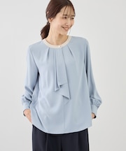 【WEB限定サイズ】配色アソートボウタイフウブラウス