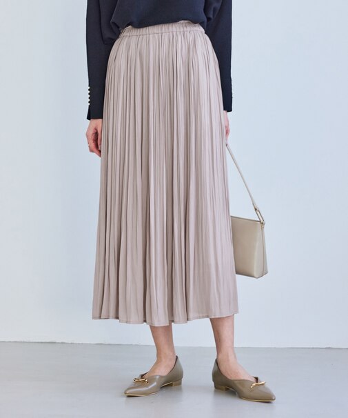 着丈が選べるエアリープリーツスカート