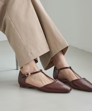 Tストラップセパレートパンプス