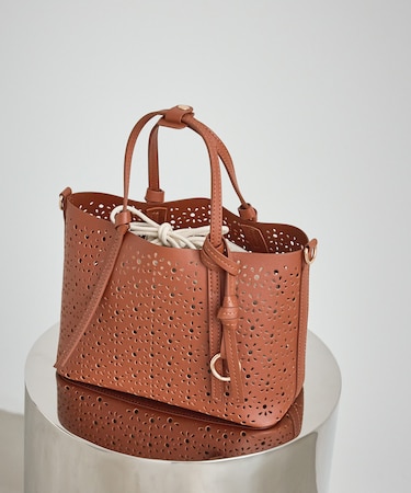 フルーレットパンチングレースミニショルダーバッグ/2WAY