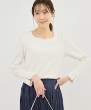 ハートネックリブジャケットインナー