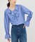 ハシゴレース×ラッフルフリルブラウス