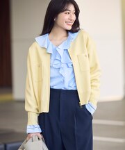 ハシゴレース×ラッフルフリルブラウス