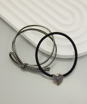 ハートモチーフヘアゴムセット