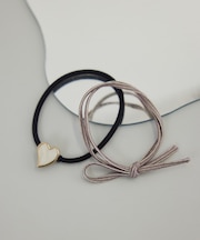 ハートモチーフヘアゴムセット