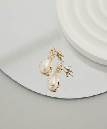 ドロップパールピアス