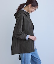 ミドル丈マウンテンパーカー スプリングコート/撥水・花粉ガード