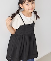【KIDS/キッズ】ナチュラルコットンキャミソールチュニック/リンクコーデ