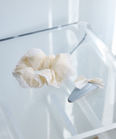 【KIDS/キッズ】レースシュシュ×ヘアピンセット