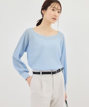 シャイニープリーツニット