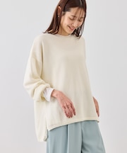 プチスパンコールメッシュニット