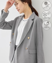 カナパ 金ボタンジャケット/セットアップ対応・UV・抗菌防臭・接触冷感