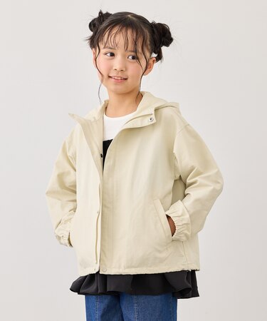 【KIDS/キッズ】グログランショートマウンテンパーカー/撥水・リンクコーデ