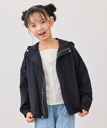 【KIDS/キッズ】グログランショートマウンテンパーカー/撥水・リンクコーデ
