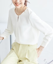 360°ウルトラストレッチ フロントホックブラウス/2WAY