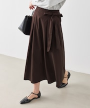 ウエストリボンラップボリュームスカート