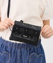 【KIDS/キッズ】【Coboca+/コボカプラス】合皮フラワーエンボスマルチポケット