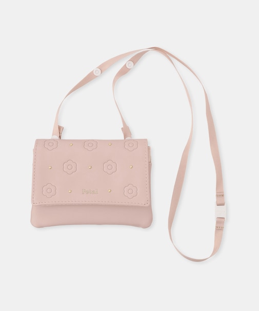 【KIDS/キッズ】【Coboca+/コボカプラス】合皮フラワーエンボスマルチポケット