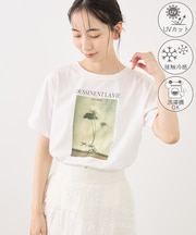 RENUロゴ&フォトアソートプリントTシャツ/UVカット・接触冷感・イージーケア
