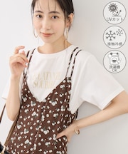 RENUロゴ＆フォトアソートプリントTシャツ/UVカット・接触冷感・イージーケア