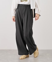 レーヨンナイロンイージーワイドパンツ