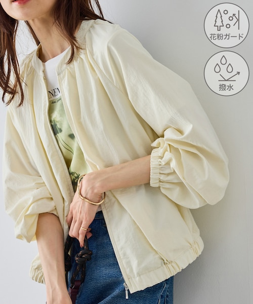 SHIRRING OVER NYLON ブルゾン｜マウジーの通販｜&mall（アンドモール
